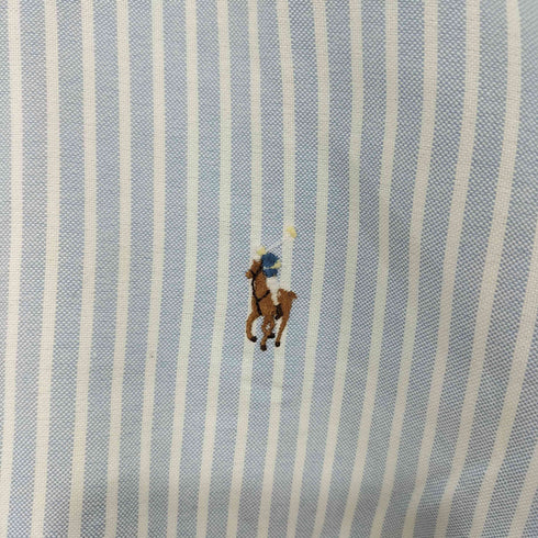 ラルフローレン RALPH LAUREN CUSTOM FIT ポニー刺繍 ストライプ ボタンダウン シャツ メンズ import:S