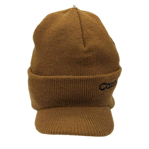 カーハート Carhartt USA製 ロゴ刺繍 バイザーニット キャップ メンズ ONE SIZE