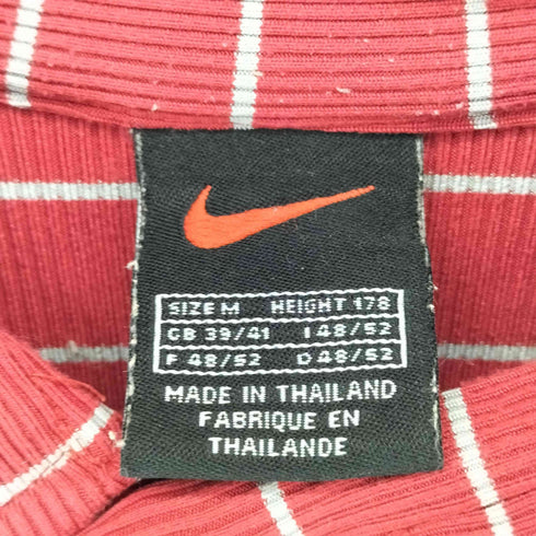 ナイキ NIKE 90~00s ボーダー 半袖ポロシャツ メンズ M
