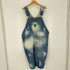 リバティオーバーオールズ LIBERTY OVERALLS タイダイ ブリーチ加工 ショート デニムオーバーオール メンズ