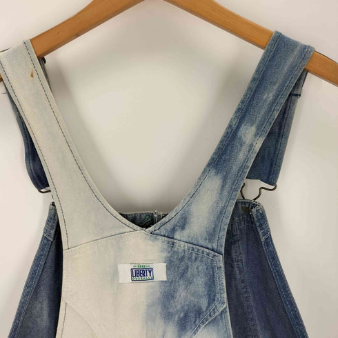 リバティオーバーオールズ LIBERTY OVERALLS タイダイ ブリーチ加工 ショート デニムオーバーオール メンズ