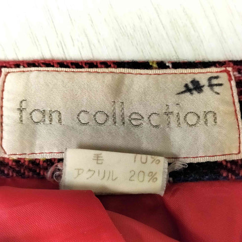 fan collection タータンチェック フレア ウールスカート レディース