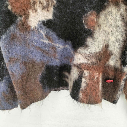 シンヤコズカ SHINYA KOZUKA 24AW ILSTED イルステズ 絵画デザイン キッドモヘアニット セーター メンズ JPN:M