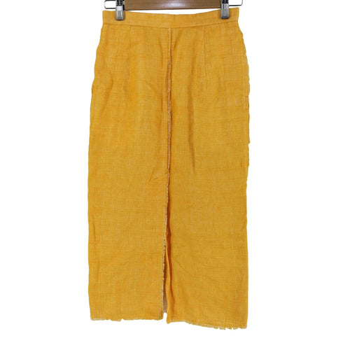オーラリー AURALEE 20SS LINEN DOUBLE FACE FRINGE SKIRT リネン ダブルフェイス フリンジ スカート レディース 0