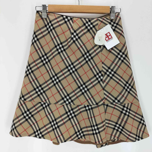 バーバリーブルーレーベル BURBERRY BLUE LABEL ノバチェック ラップスカート レディース 36