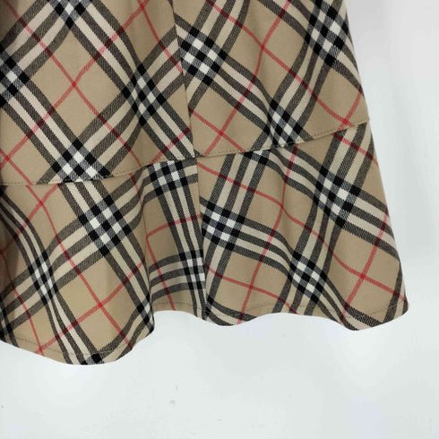 バーバリーブルーレーベル BURBERRY BLUE LABEL ノバチェック ラップスカート レディース 36