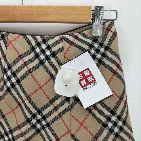 バーバリーブルーレーベル BURBERRY BLUE LABEL ノバチェック ラップスカート レディース 36