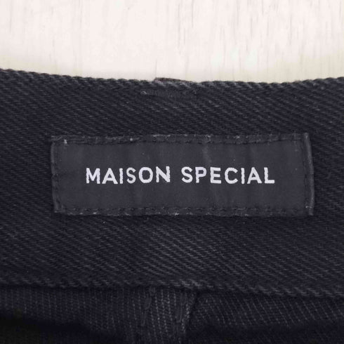 メゾンスペシャル MAISON SPECIAL Double Waist Baggy Denim ダブルウエストバギーデニムパンツ レディース 36