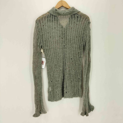 オオトロ OHOTORO Feather Damage Cardigan レディース
