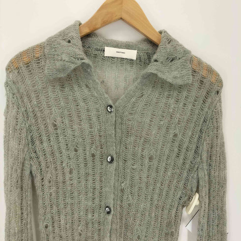 オオトロ OHOTORO Feather Damage Cardigan レディース