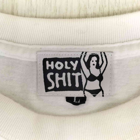 ホーリーシット HOLY SHIT 両面プリント クルーネック 長袖 Tシャツ メンズ L