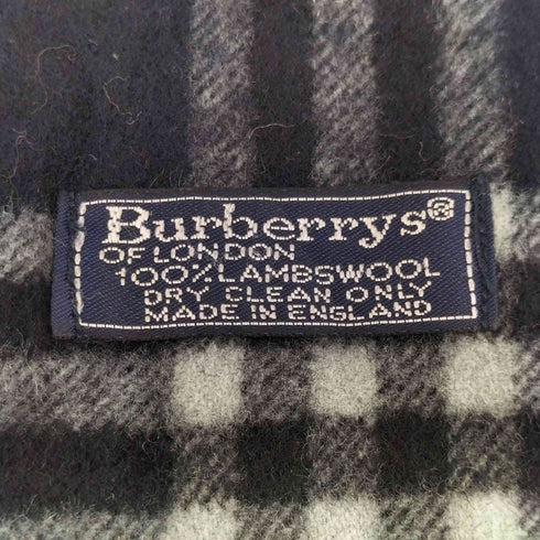 バーバリーズ BURBERRYS ラムウール チェックマフラー メンズ