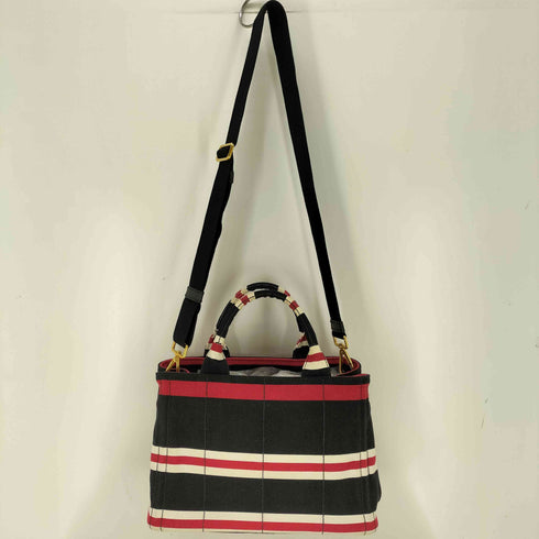 プラダ PRADA カナパ キャンバス 2WAY ショルダーバッグ レディース