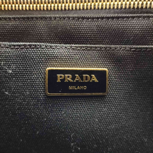 プラダ PRADA カナパ キャンバス 2WAY ショルダーバッグ レディース