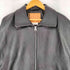 リーバイス Levis PREMIUM BLACK FULLZIP SPORTS LEATHER JACKET プレミアムブラックフルジップスポーツレザージャケット メンズ import:M