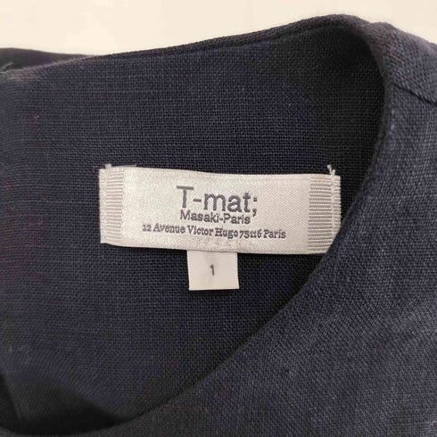 T-mat Masaki-Paris T マット マサキ パリ リネン ノースリーブ ワンピース domestic レディース 1