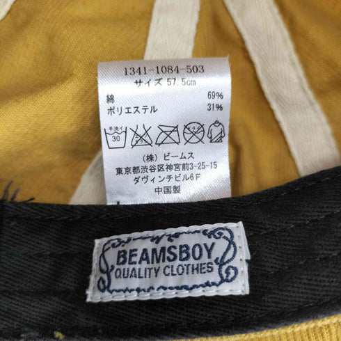 ビームスボーイ BEAMS BOY コーデュロイ キャスケット メンズ