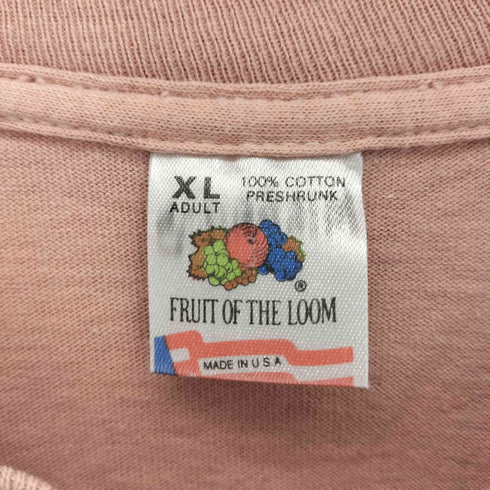 フルーツオブザルーム FRUIT OF THE LOOM 90s USA製 シングルステッチ クルーネックTシャツ メンズ XL
