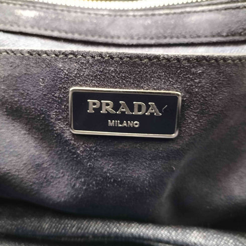 プラダ PRADA デニム スエード 切替 2WAY トートバッグ レディース