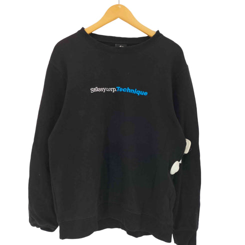 ステューシー Stussy STUSSY CORP TECHNIQUE フロント刺繍デザイン クルーネックスウェット メンズ JPN:M