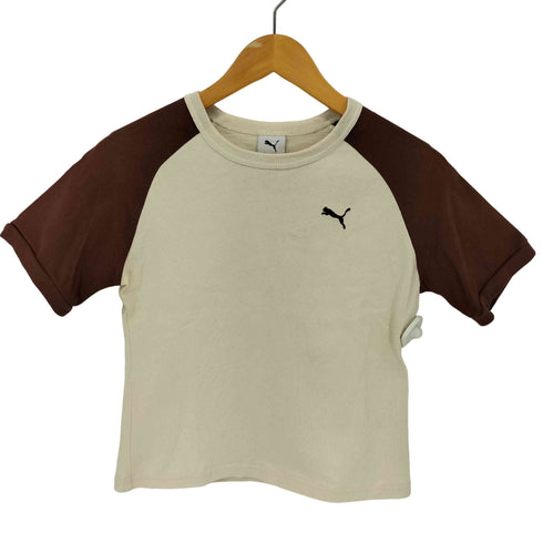 プーマ PUMA 刺繍クルーネックラグランTシャツ レディース S