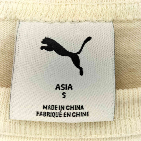 プーマ PUMA 刺繍クルーネックラグランTシャツ レディース S