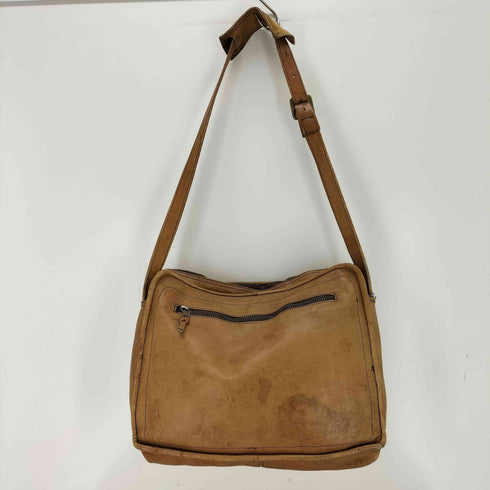 GENUINE LEATHER 本革 レザー ショルダーバッグ メンズ