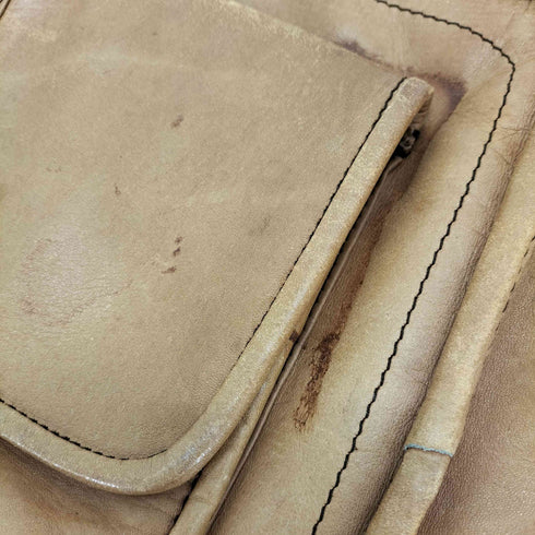 GENUINE LEATHER 本革 レザー ショルダーバッグ メンズ