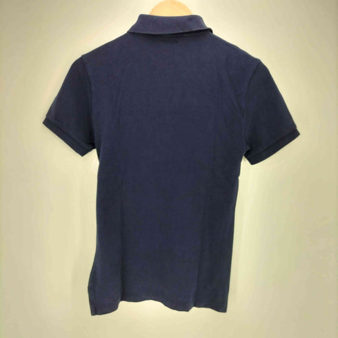 ポロラルフローレン POLO RALPH LAUREN 現行タグ SLIM FIT ポニー刺繍 鹿の子 半袖ポロシャツ レディース import:XS