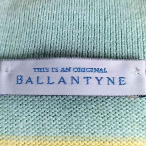 バランタイン BALLANTYNE マルチカラー ボーダー ニット ポロシャツ レディース