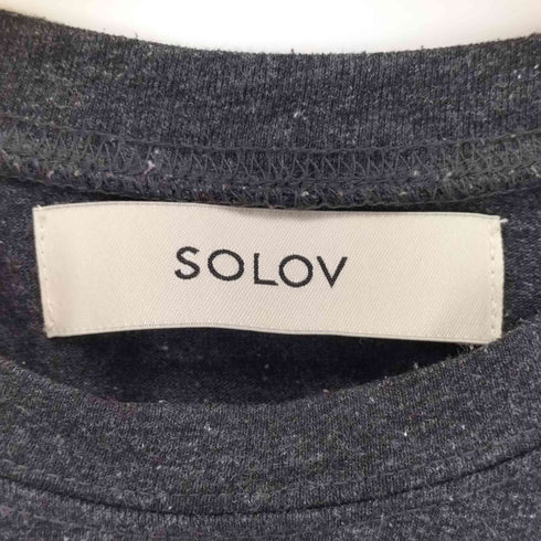 ソロヴ SOLOV ネップレイヤードカットソー レディース