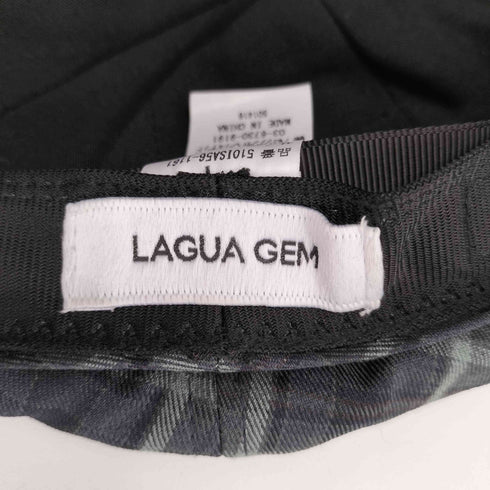ラグアジェム LAGUA GEM チェック柄 キャスケット レディース
