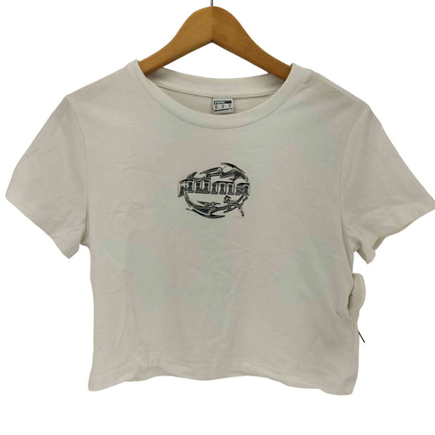 プーマ PUMA プリントクロップドTシャツ レディース M