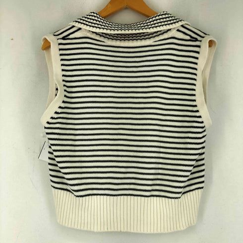 ザラ ZARA ボーダーニットベスト レディース import:S