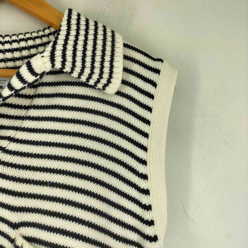 ザラ ZARA ボーダーニットベスト レディース import:S