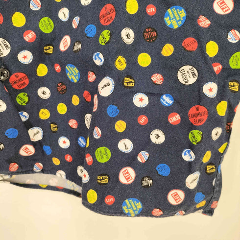 SUPERIOR E.L 総柄 ポケット コットン 開襟 半袖シャツ メンズ JPN:XL
