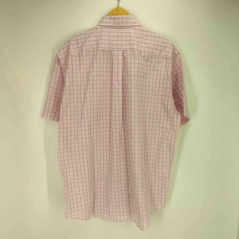 ブルックスブラザーズ 346 BROOKS BROTHERS NON-IRON 千鳥格子 ポケット ボタンダウン 半袖シャツ メンズ 16 1/2