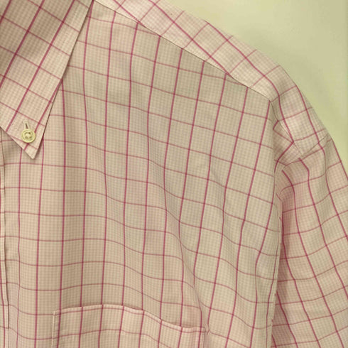 ブルックスブラザーズ 346 BROOKS BROTHERS NON-IRON 千鳥格子 ポケット ボタンダウン 半袖シャツ メンズ 16 1/2
