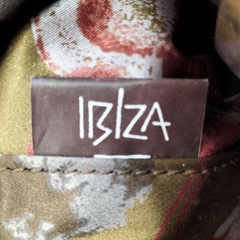 イビザ IBIZA 裏地 花柄 レザー ショルダー バッグ レディース
