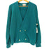 シアーズローバック SEARS ROEBUCK&CO SPORTWEAR 50-60S モヘア アクリル ダブル ブレスト カーディガン vintage ヴィンテージ ターコイズ ブルー メンズ import:L