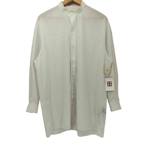 ザリラクス THE RERACS PE SUPER LIGHT SPUN THE BAND COLLAR SHIRT バンドカラー シャツ レディース JPN:36