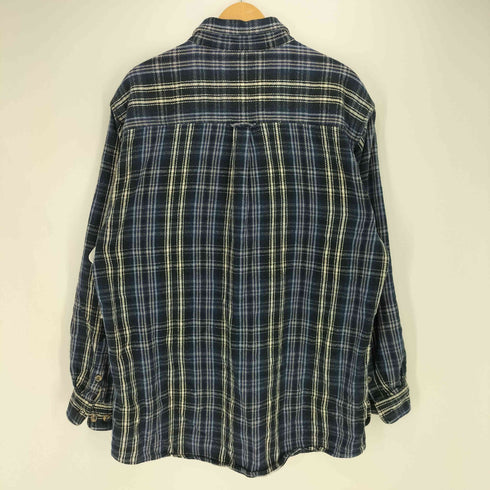 フイールドアンドストリーム FIELD&STREAM 00s ダブルフラップポケット 長袖 チェック ネルシャツ メンズ import:XL
