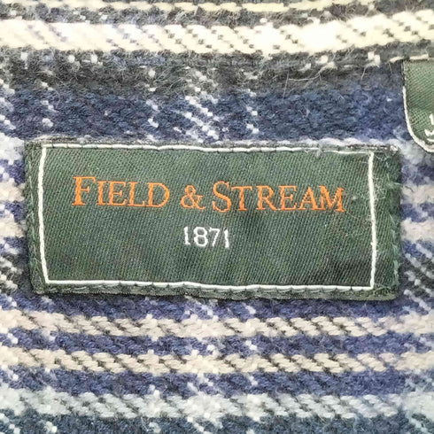 フイールドアンドストリーム FIELD&STREAM 00s ダブルフラップポケット 長袖 チェック ネルシャツ メンズ import:XL