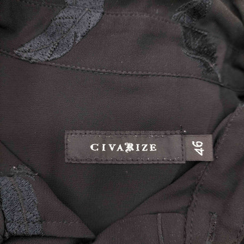 シヴァーライズ CIVARIZE 刺繍デザイン 長袖 シャツ レディース EUR:46