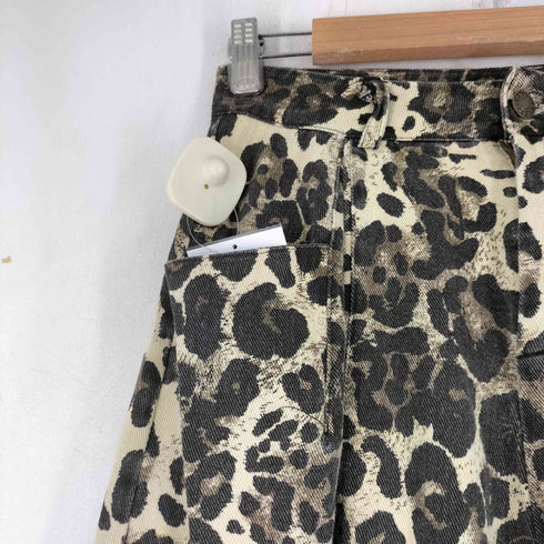 JYIMING レオパード柄 ワイドパンツ メンズ JPN:S