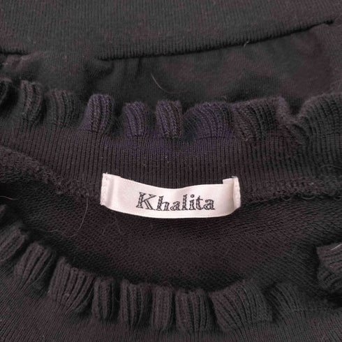 KHALITA ベアープリント リボンデザイン スウェット レディース