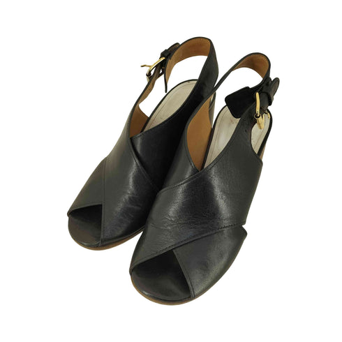 メゾンマルジェラ Maison Margiela オープントゥ クロスデザイン サンダル レディース 36 1/2
