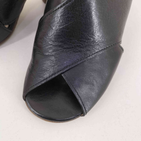 メゾンマルジェラ Maison Margiela オープントゥ クロスデザイン サンダル レディース 36 1/2