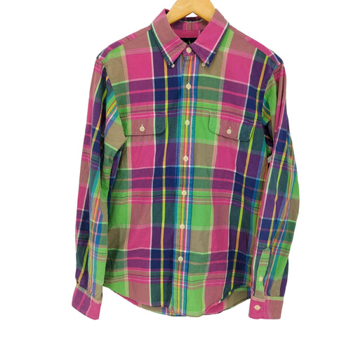ポロラルフローレン POLO RALPH LAUREN マドラスチェック ボタンダウンシャツ メンズ import:M