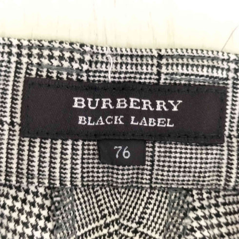 バーバリーブラックレーベル BURBERRY BLACK LABEL グレンチェック コットン スラックス メンズ 76